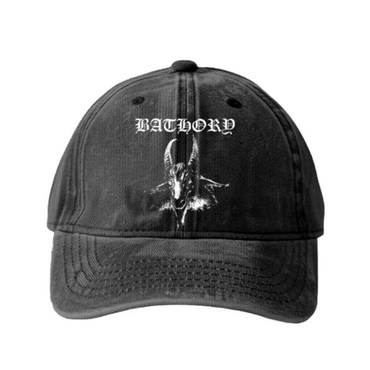 Discover Bathory Goat Washed Denim Baseball Caps