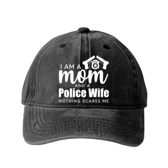 Discover Police girlfriend police wife Washed Denim Baseball Caps police wife Washed Denim Baseball Caps