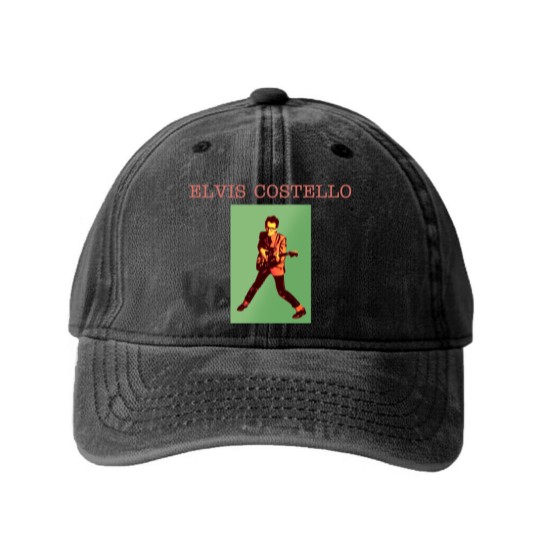 Discover elvis costello - Elvis Costello - Washed Denim Baseball Caps