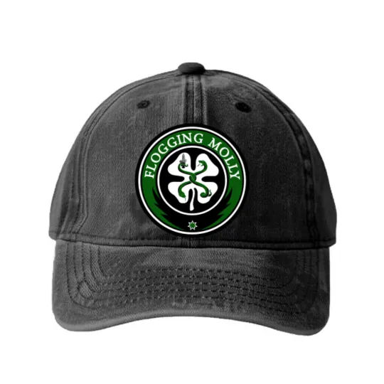 Discover Flogging Molly Washed Denim Baseball Caps