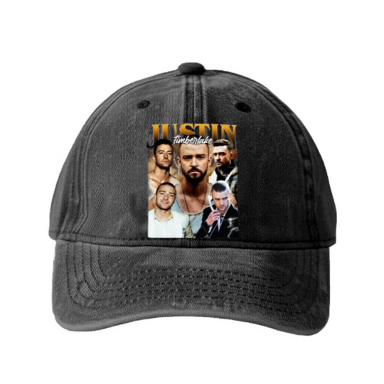 Discover Justin Timberlake Washed Denim Baseball Caps