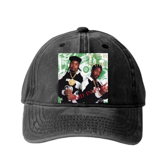 Discover paid in full Washed Denim Baseball Caps