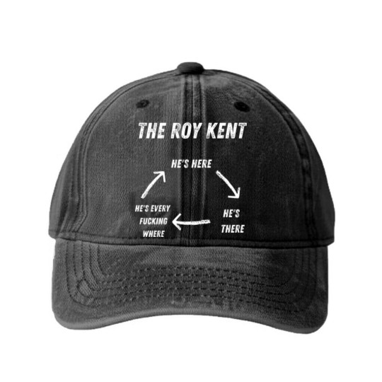 Discover Roy Kent Washed Denim Baseball Caps | He's Here He's There He's Everywhere Washed Denim Baseball Caps