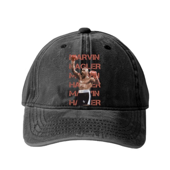 Discover marvin hagler - marvin hagler - Marvin Hagler - Washed Denim Baseball Caps