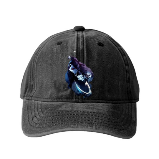 Discover Death-Big Bad Wolf From Puss In Boots-Puss In Boots The Last Wish Active Washed Denim Baseball Caps