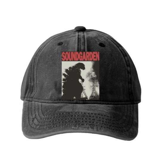 Discover Vintage Soundgarden Washed Denim Baseball Caps - Rock Music Washed Denim Baseball Caps - Chris Cornell