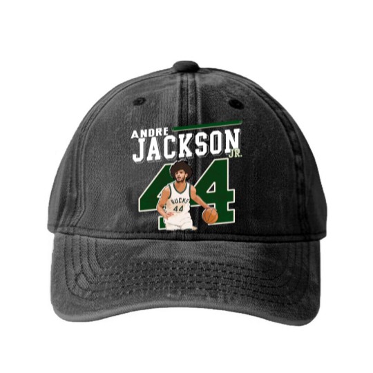Discover Andre Jackson Jr Washed Denim Baseball Caps