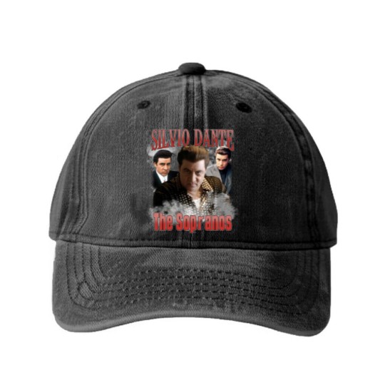 Discover Silvio Dante Washed Denim Baseball Caps ,The Sopranos Homage Washed Denim Baseball Caps