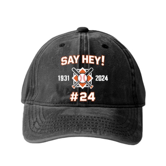 Discover Willie-Mays - Willie Mays - Washed Denim Baseball Caps