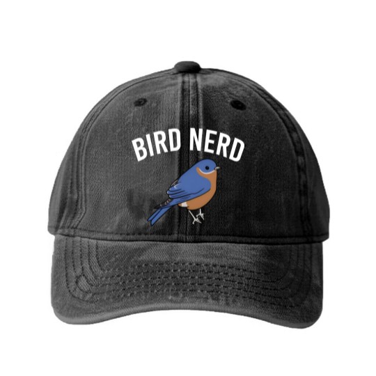 Discover Birds Nerd Funny Birds Birding Birdwatching Birds Washed Denim Baseball Caps