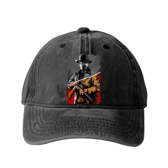 Discover Arthur Morgán Washed Denim Baseball Caps
