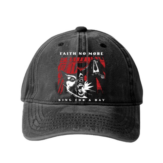 Discover Faith No More King For A Day Washed Denim Baseball Caps