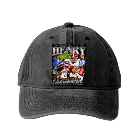 Discover Derrick Henry Unisex Softstyle Washed Denim Baseball Caps