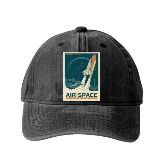 Discover National Air And Space Museum , Washington DC, Houseming Gifts Basket First , Office De Washed Denim Baseball Caps