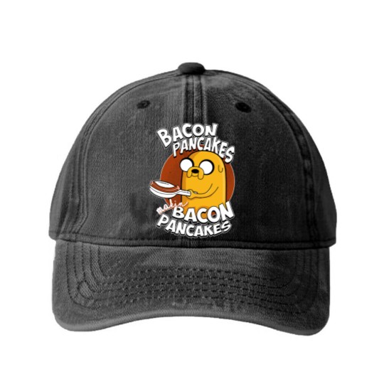 Discover Makin_ Bacon Pancakes Washed Denim Baseball Caps