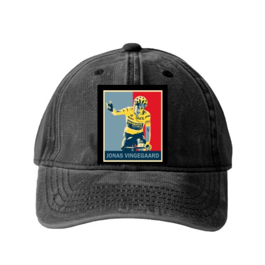 Discover jonas vingegaard Washed Denim Baseball Caps