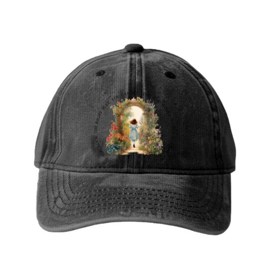 Discover The Secret Garden Art Washed Denim Baseball Caps