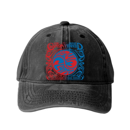Discover Eric Clapton Steve Wiod Live from Madison Square Garden Washed Denim Baseball Caps