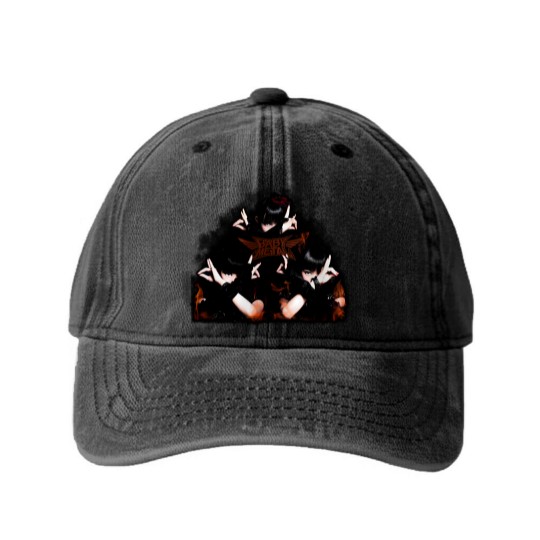 Discover Babymetal Washed Denim Baseball Caps, Babymetal Washed Denim Baseball Caps, Babymetal J-Pop Washed Denim Baseball Caps, Japanese J-pop Washed Denim Baseball Caps