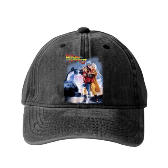 Discover Back to the Future Part II Washed Denim Baseball Caps, Men's Women's Sizes