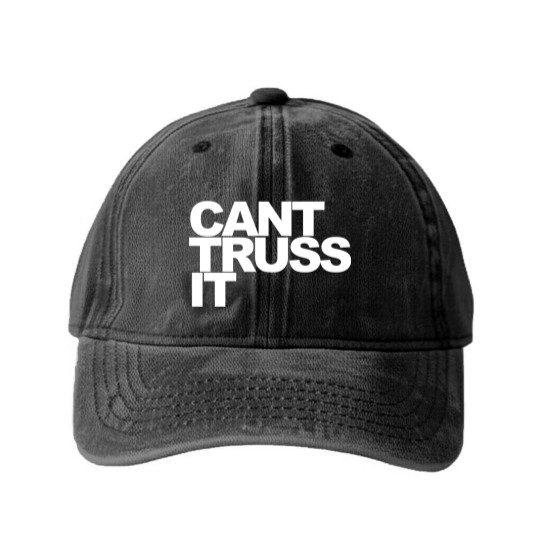 Discover Can’t Truss It Washed Denim Baseball Caps