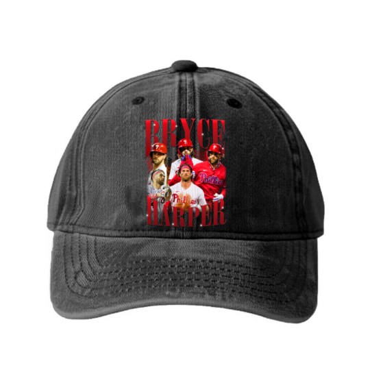 Discover BRYCE HARPER Vintage Washed Denim Baseball Caps, Bryce Harper Homage Washed Denim Baseball Caps