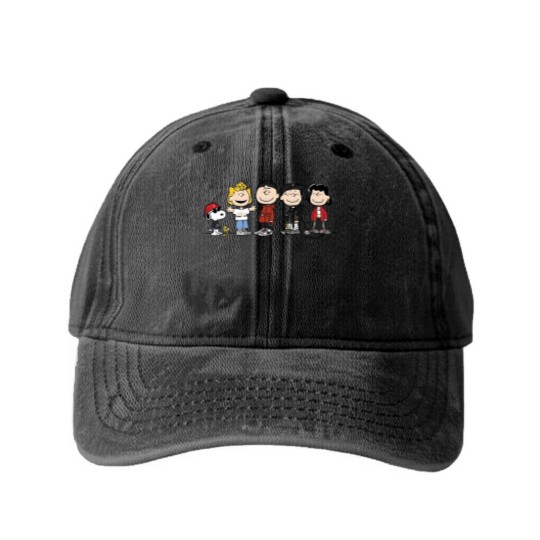 Discover Peanuts Squad - Peanuts Gang - Washed Denim Baseball Caps