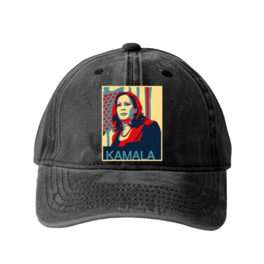 Discover Kamala Kamala VP Washed Denim Baseball Caps