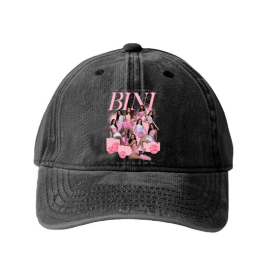 Discover BINI Rose classique - BINI Rose classique Washed Denim Baseball Caps