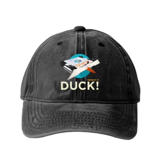 Discover DUCK! Season 4 The popular combat robot now has fabulous merch. Washed Denim Baseball Caps