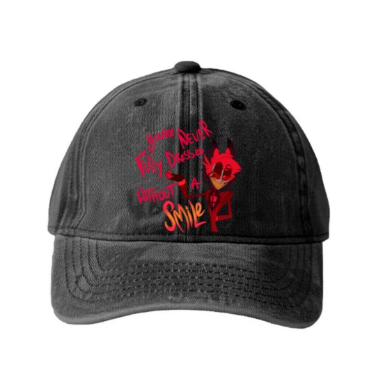 Discover Alastor  Hazbin hotel  Hazbin Hotel Washed Denim Baseball Caps