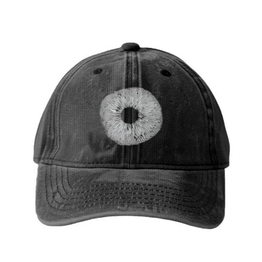 Discover Mycology Mushroom Spore Print Art Washed Denim Baseball Caps