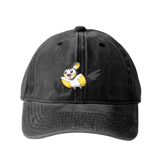 Discover Emolga Washed Denim Baseball Caps