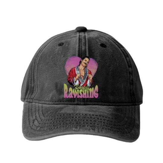 Discover Rick Rude Simply Ravishing Heart Washed Denim Baseball Caps