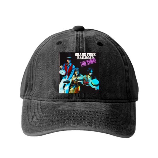 Discover Grand Funk Railroad - À l'heure. Washed Denim Baseball Caps