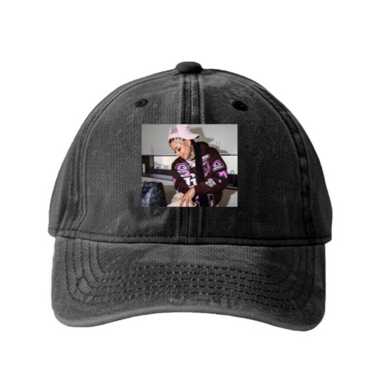 Discover Chrisean Rock Washed Denim Baseball Caps
