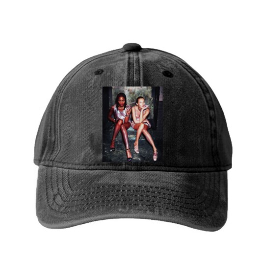 Discover NAOMI CAMPBELL AND KATE MOSS Washed Denim Baseball Caps