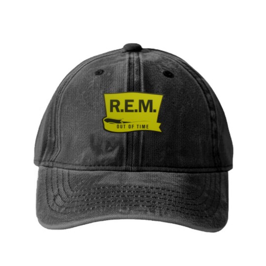Discover R.E.M. REM band Washed Denim Baseball Caps
