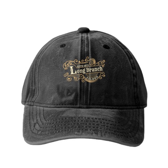 Discover Gunsmoke  Long Branch Saloon TV Washed Denim Baseball Caps
