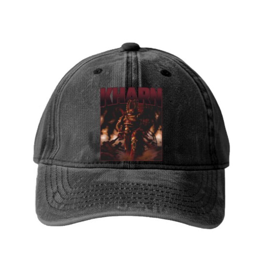 Discover Kharn the Betrayer World Eaters legion Chaos Space Marine Washed Denim Baseball Caps