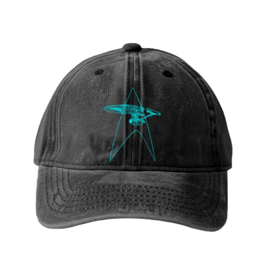 Discover NCC 1701 Washed Denim Baseball Caps