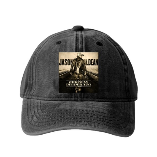 Discover Jason Aldean Jason Aldean Washed Denim Baseball Caps