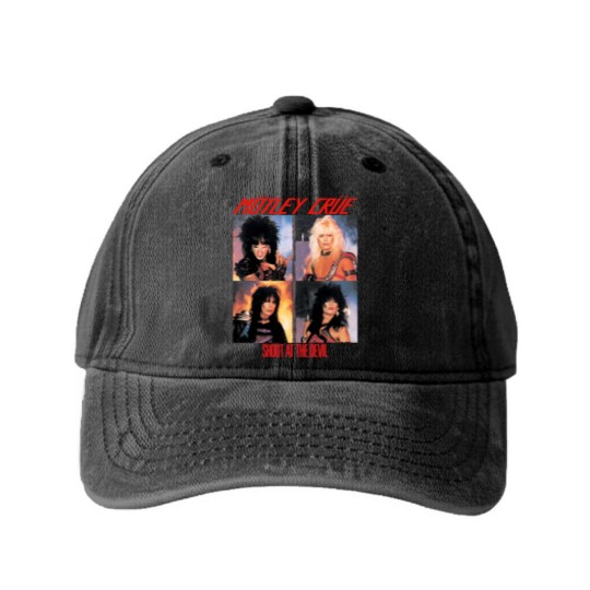 Discover perfect coll motley crue Washed Denim Baseball Caps