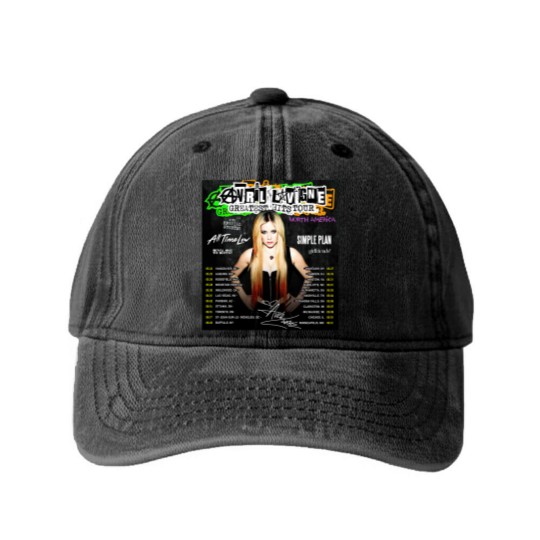 Discover Avril Lavigne Summer 2024 Washed Denim Baseball Caps