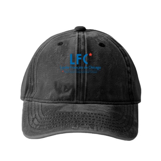 Discover Lycée Français de Chicago Washed Denim Baseball Caps