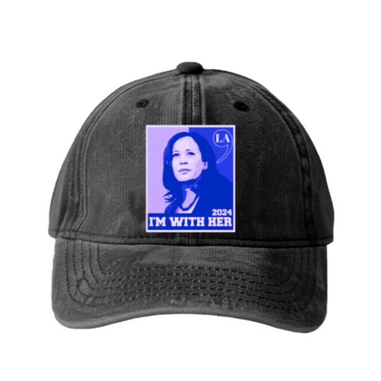Discover Kamala-Harris - Kamala Harris - Washed Denim Baseball Caps