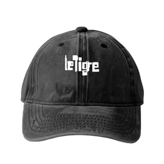 Discover le tigre Washed Denim Baseball Caps