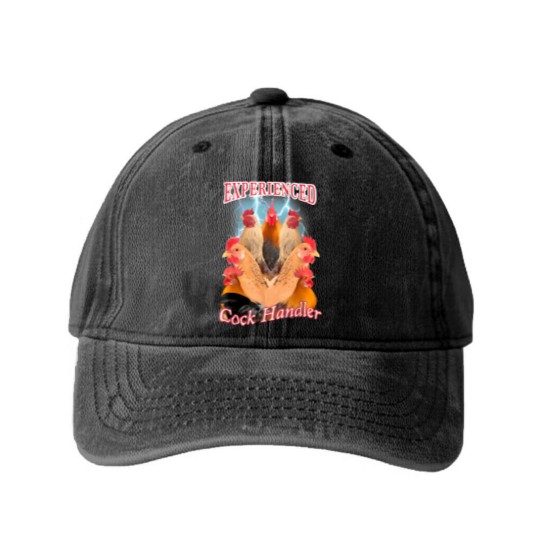 Discover experienced cock handler Washed Denim Baseball Caps