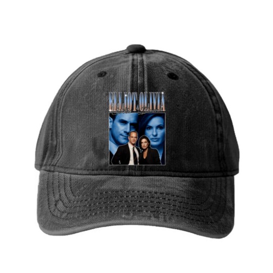 Discover Elliot Stabler Olivia Benson Washed Denim Baseball Caps, Law And Order SVU