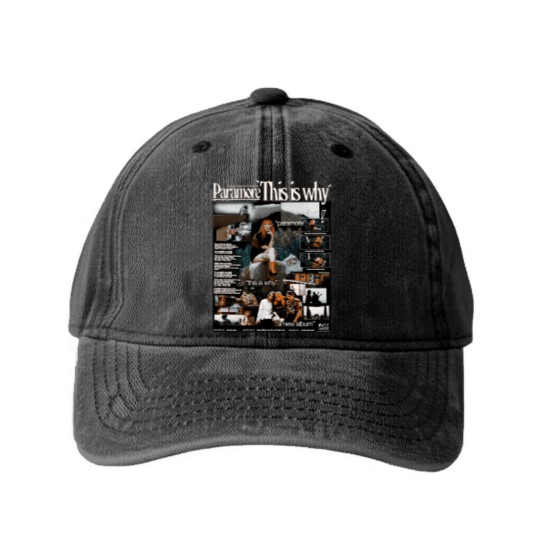 Discover Vintage This is Why Washed Denim Baseball Caps, Paramore This is Why Washed Denim Baseball Caps, Paramore Tour 2023 Washed Denim Baseball Caps